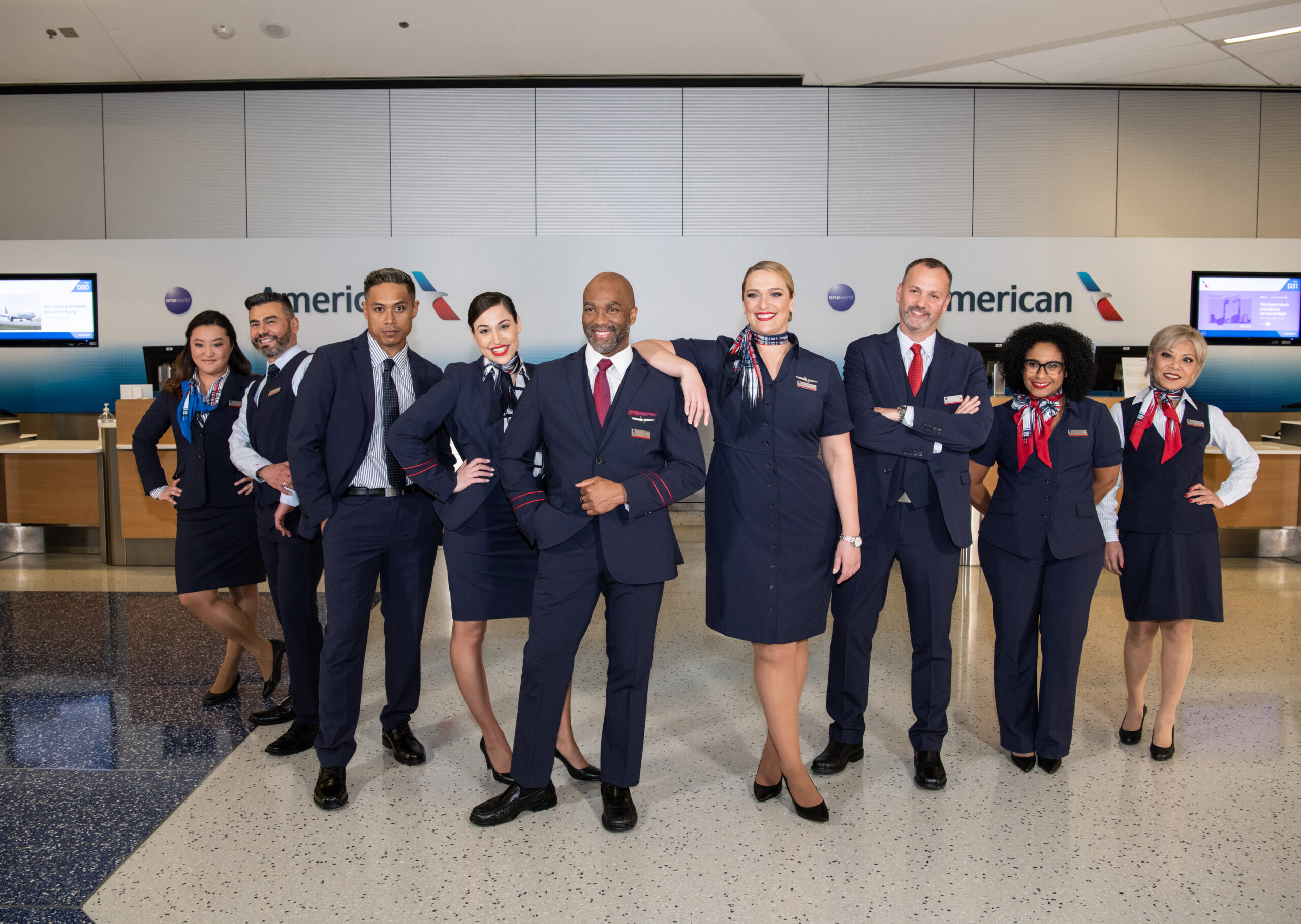 American Airlines New Uniforms Group Photo scaled